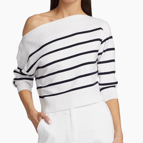 Marella Doll Striped Crop Sweater - Picture 3 of 14